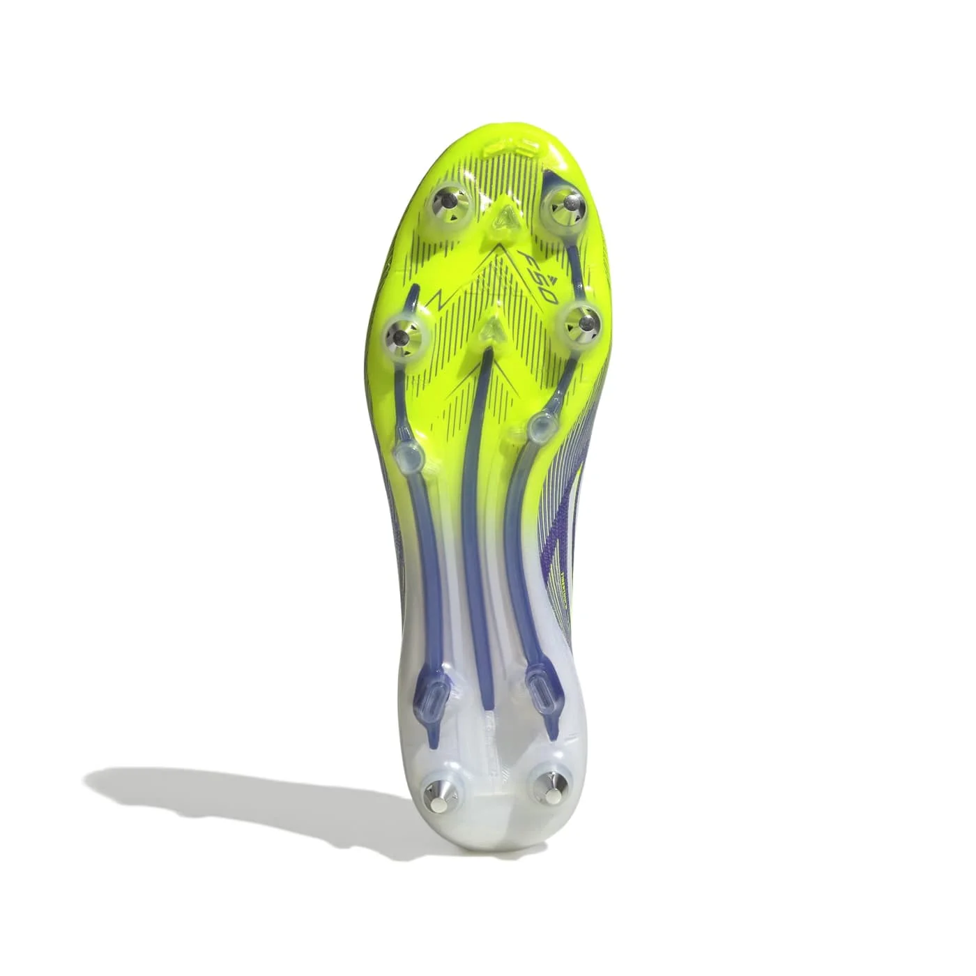 Crampons Adidas F50 Elite SG Violet et jaune vif – Image 2