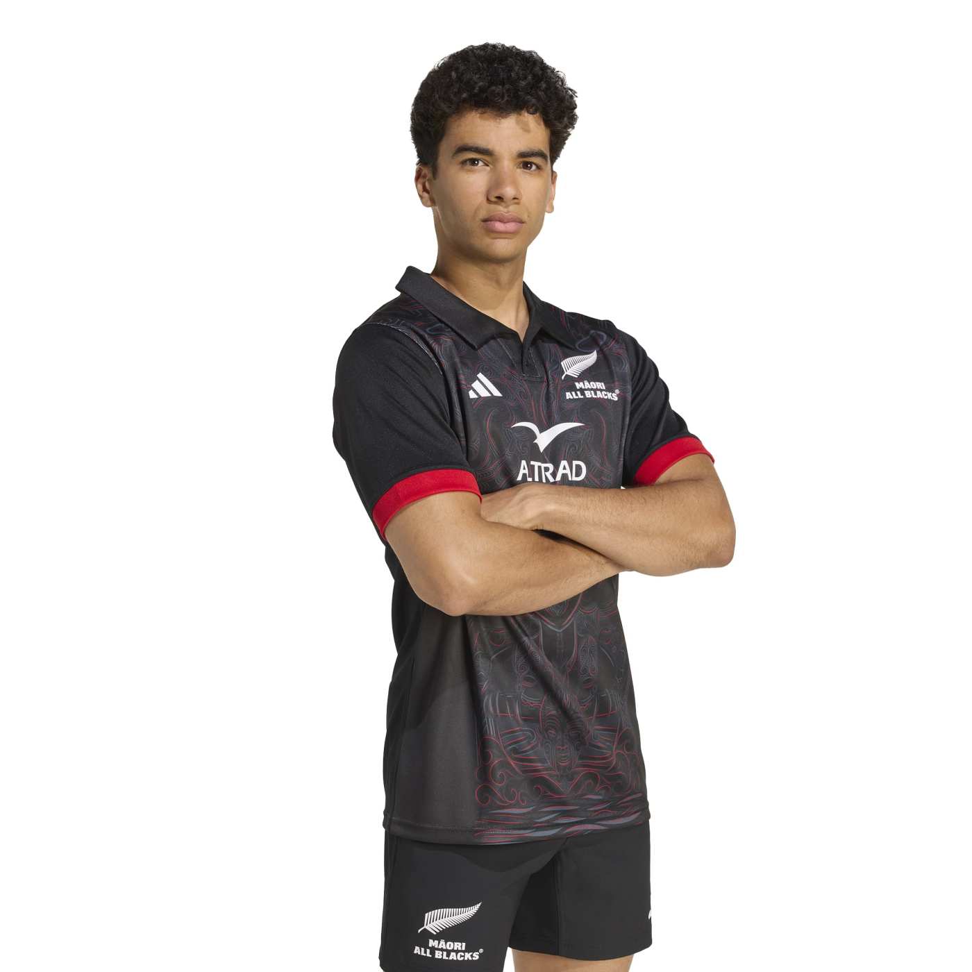 Maillot Replica Maori All Blacks Domicile Adidas Noir – Image 5