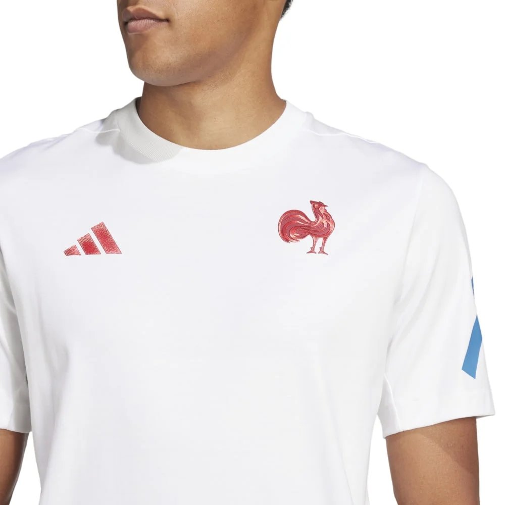 T-shirt Adidas Équipe de France Blanc – Image 6