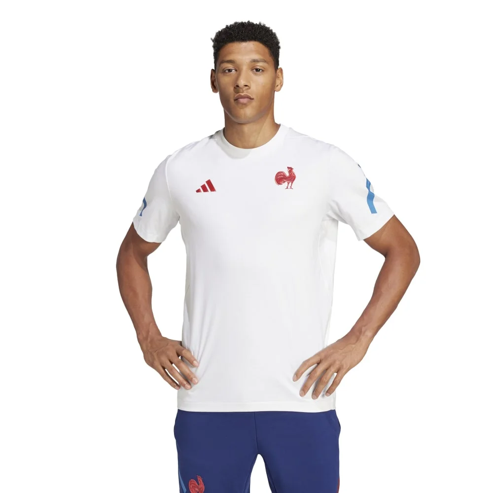 T-shirt Adidas Équipe de France Blanc – Image 3