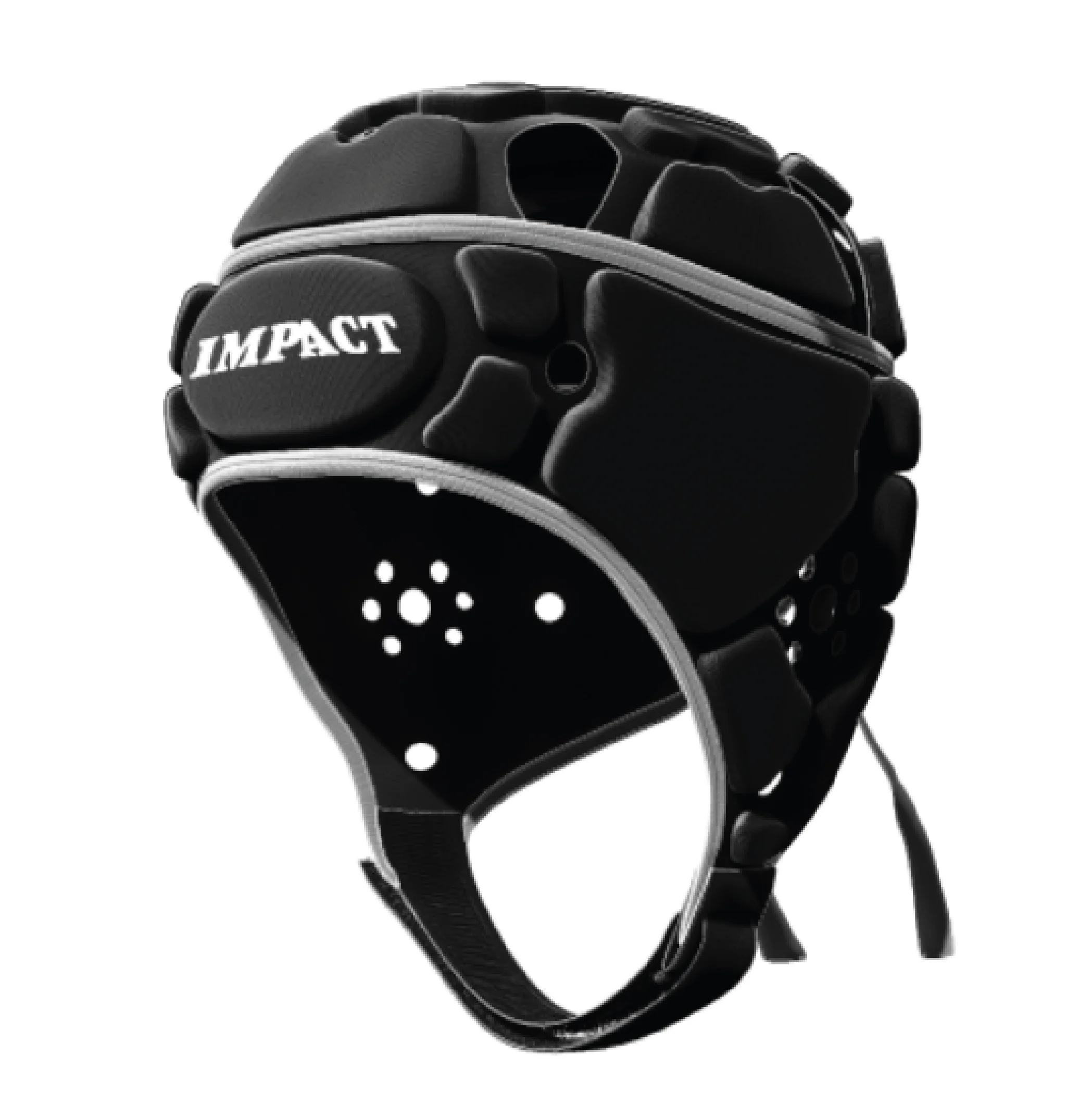 Casque de rugby Impact pour adulte Noir uni